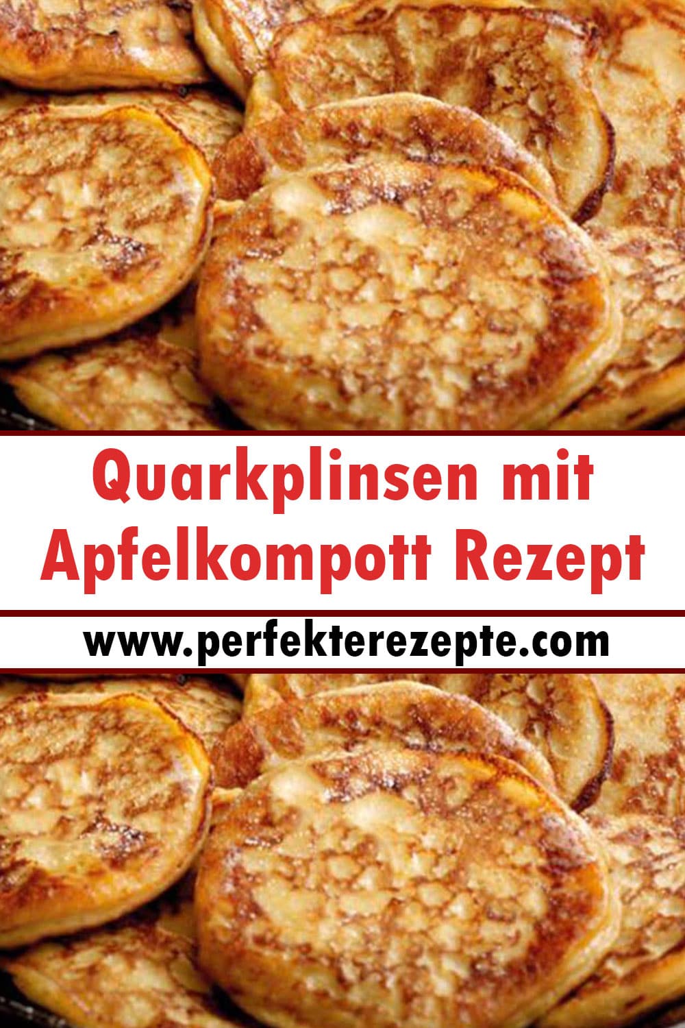 Quarkplinsen mit Apfelkompott Rezept