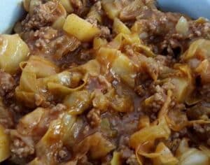 Schichtkohl oder Schmorkohl mit Salzkartoffeln Rezept