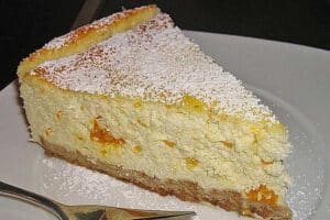 Schneller bodenloser Apfel – Käsekuchen Rezept