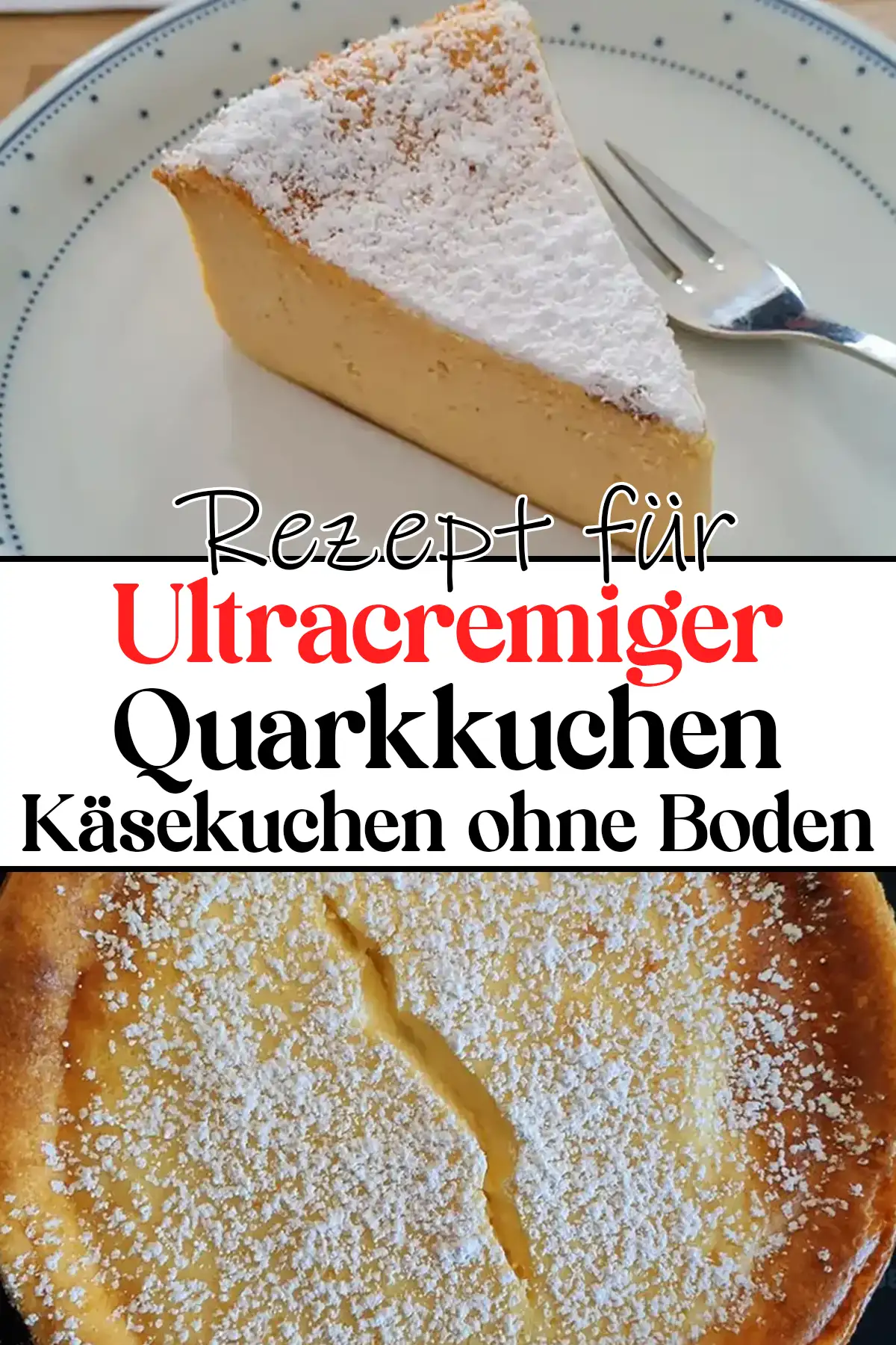 Ultracremiger Quarkkuchen ohne Boden Rezept