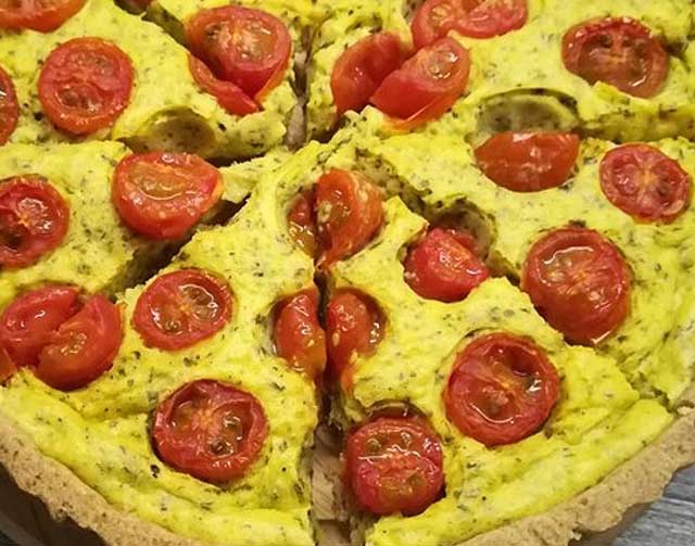 Vegane Tomaten-Quiche Rezept