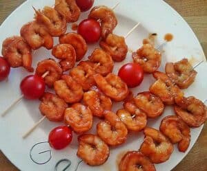BBQ Garnelen in Honig-Senf-Sauce Rezept