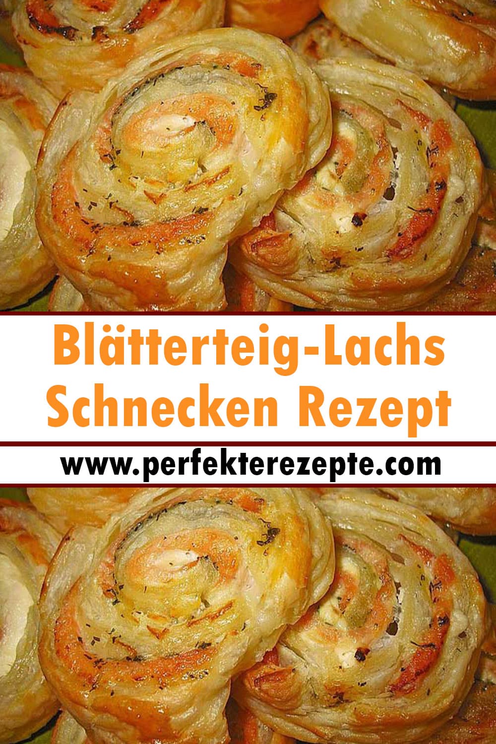 Blätterteig-Lachs-Schnecken Rezept
