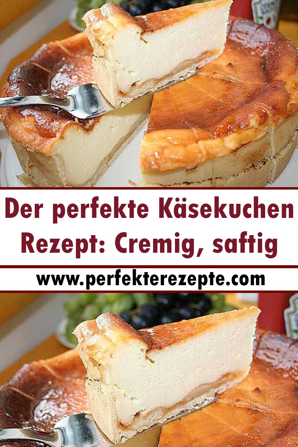 Der perfekte Käsekuchen Rezept: Cremig, saftig