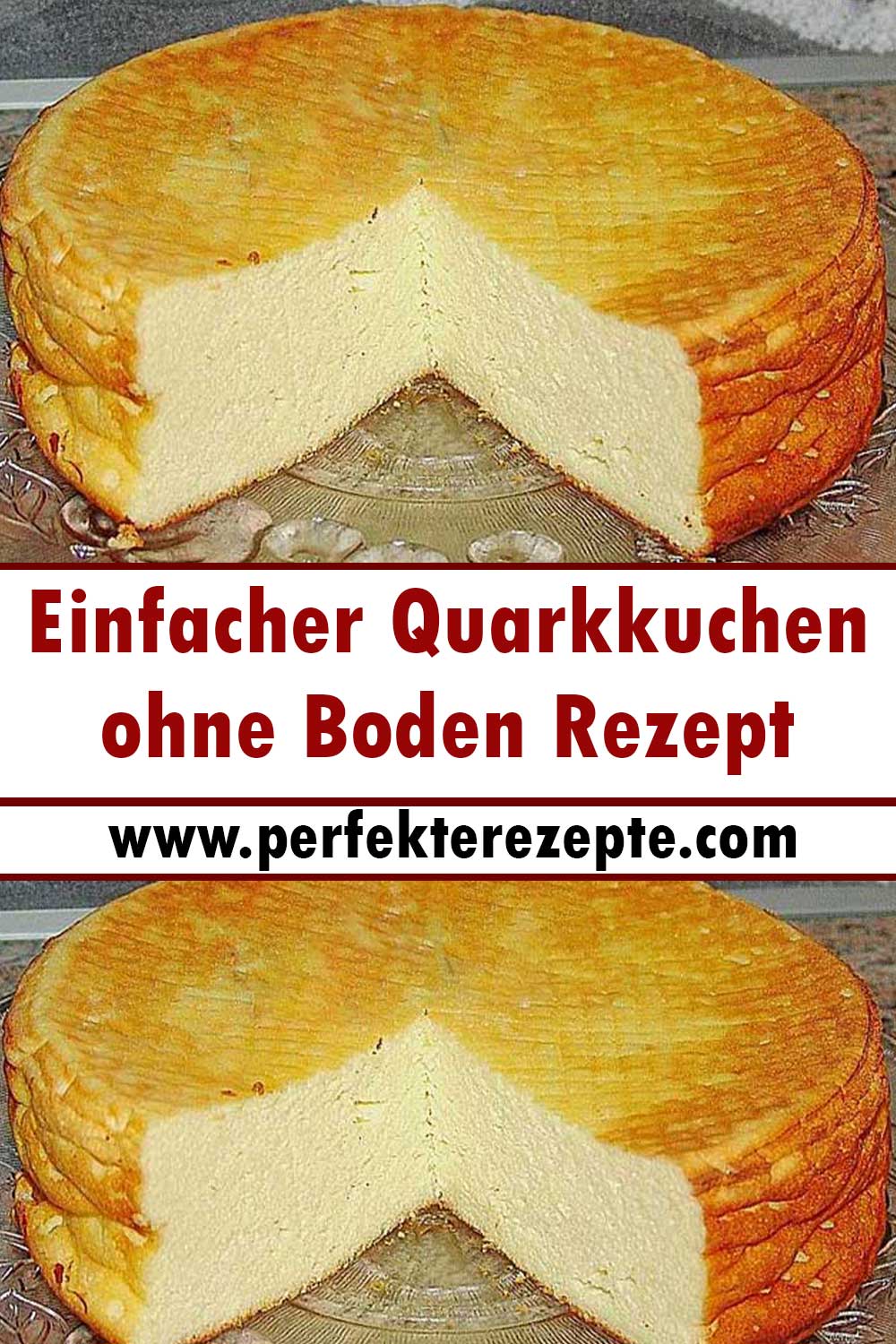 Einfacher Quarkkuchen ohne Boden Rezept