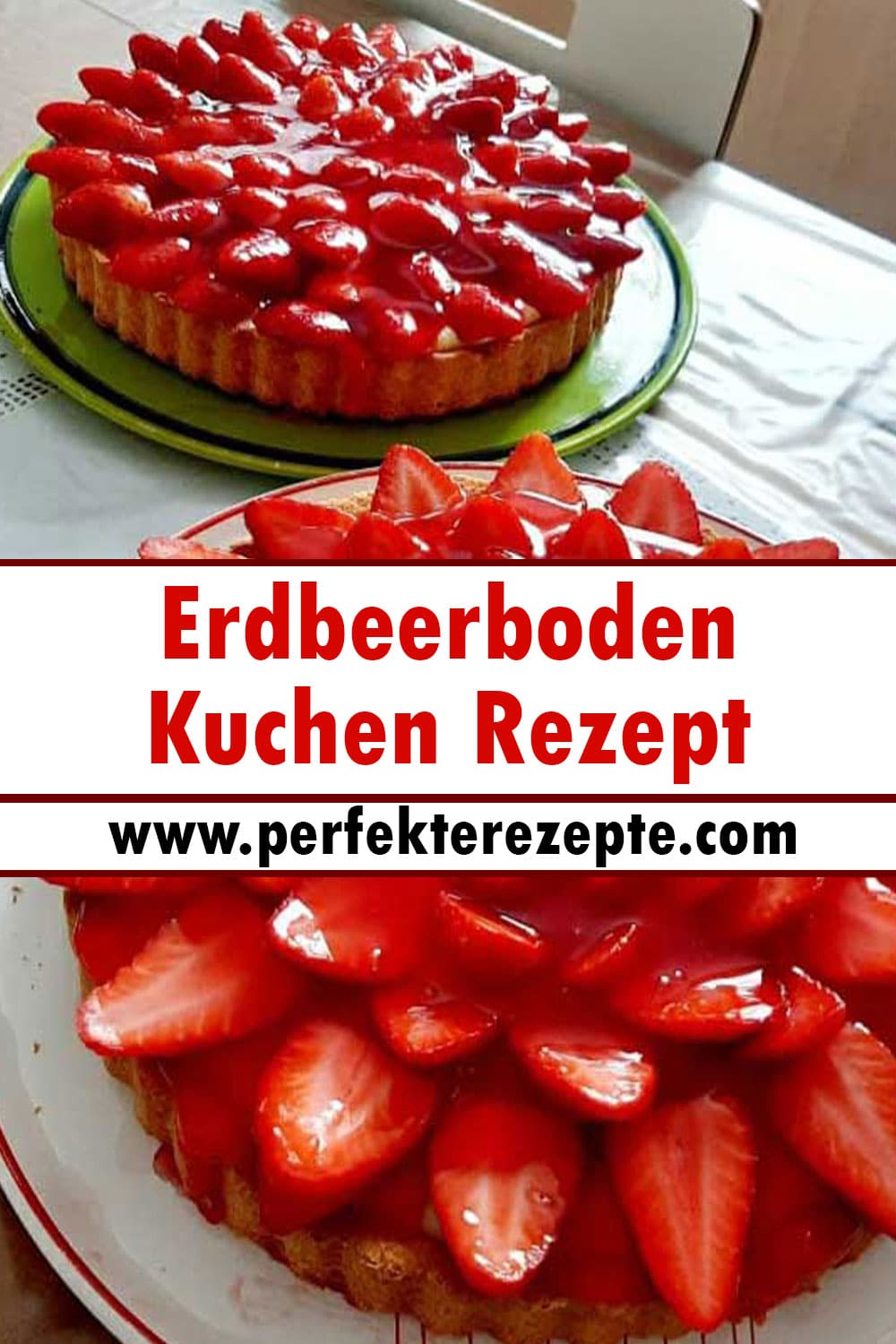 Erdbeerboden Kuchen Rezept