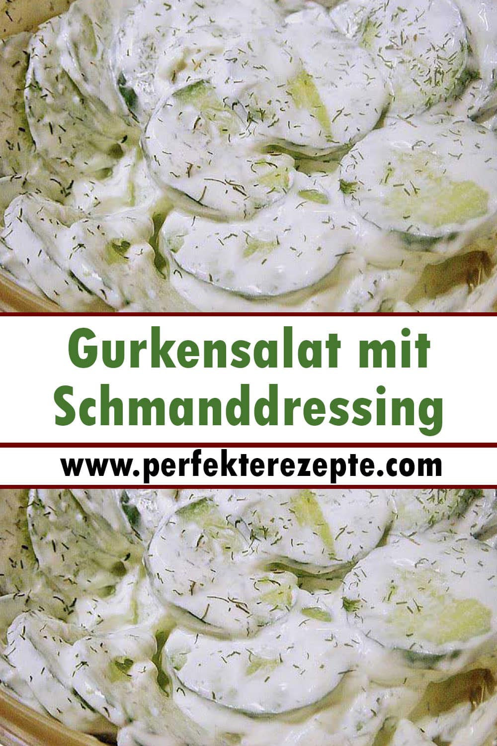 Gurkensalat mit Schmanddressing Rezept