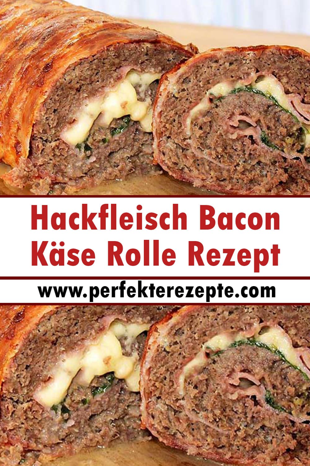 Hackfleisch Bacon Käse Rolle Rezept