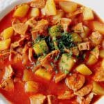 Kartoffelgulasch mit Wurst Rezept