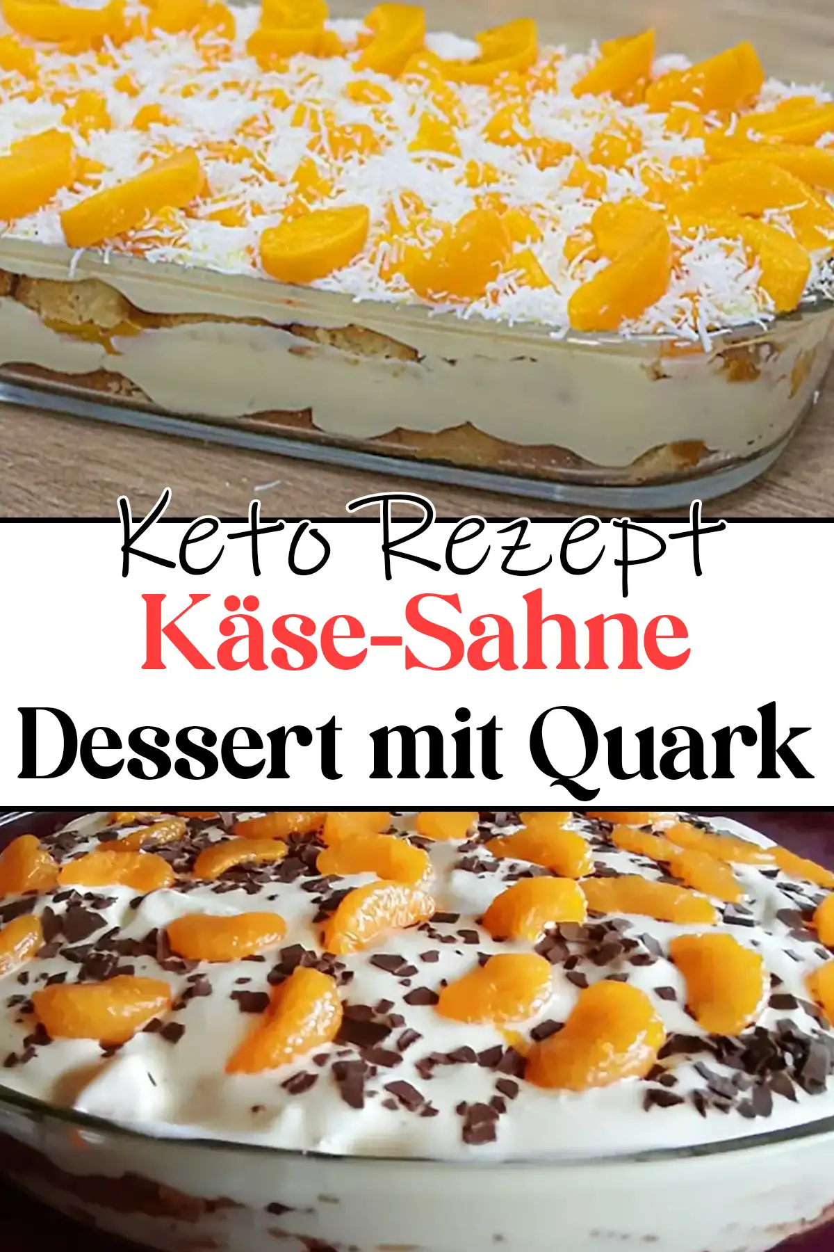 Käse-Sahne-Dessert mit Quark Rezept