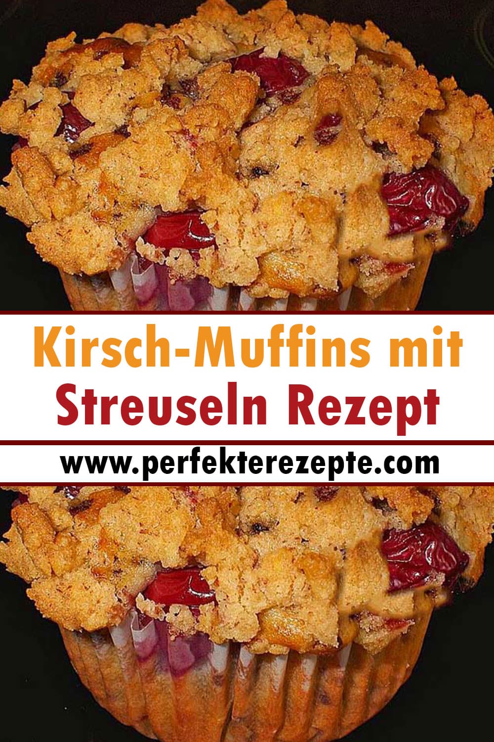 Kirsch-Muffins mit Streuseln Rezept