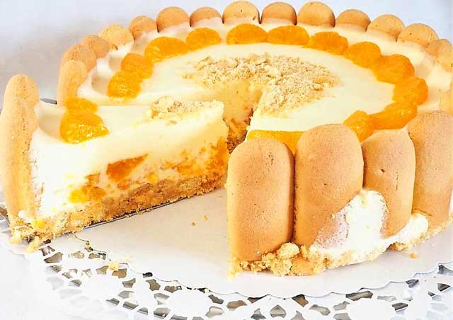 Mandarinen Philadelphia Torte ohne backen Rezept