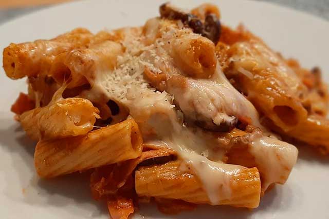 Rigatoni al forno Rezept