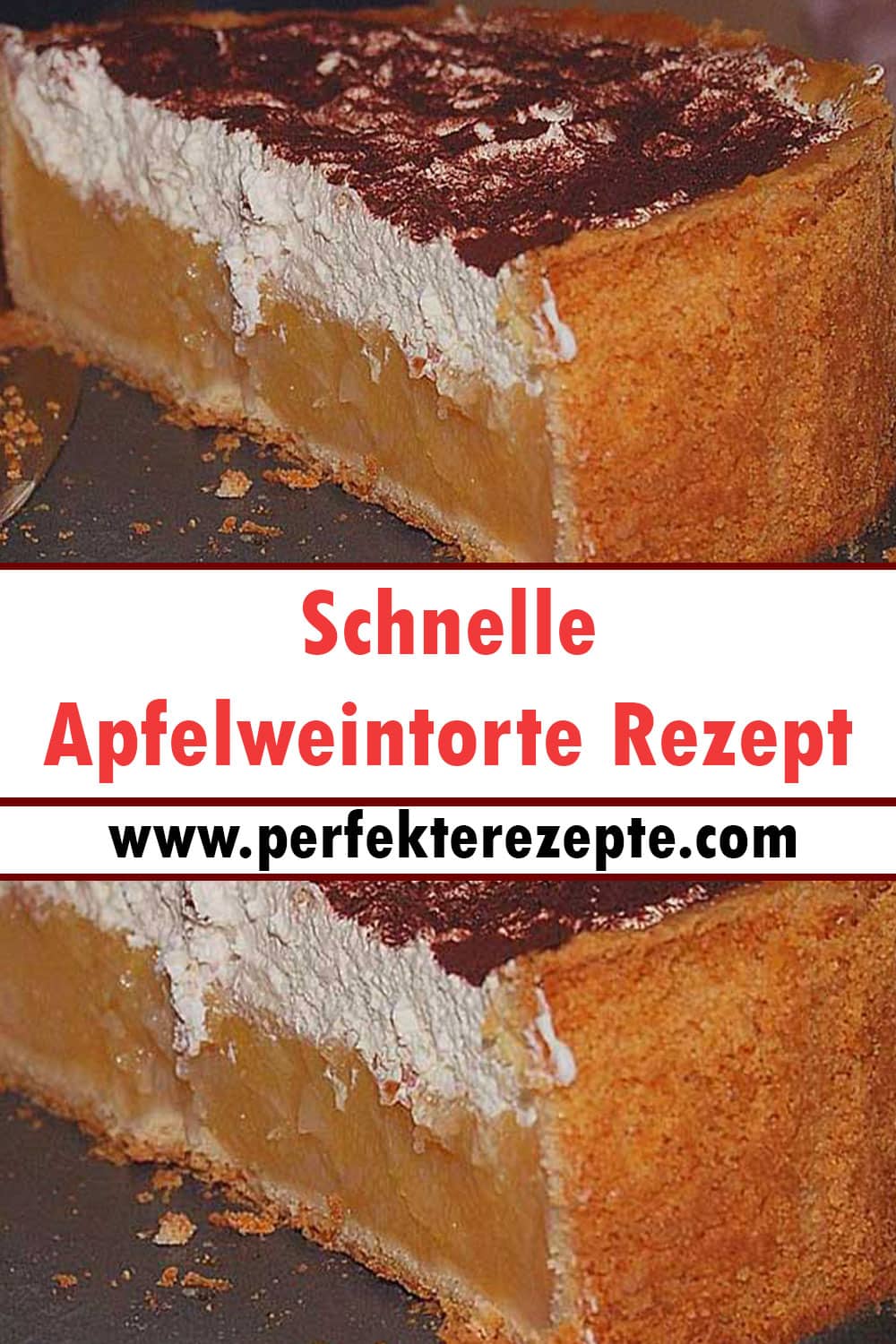 Schnelle Apfelweintorte Rezept