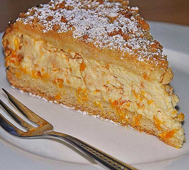 Streuselkuchen mit Mandarinen und Schmand Rezept