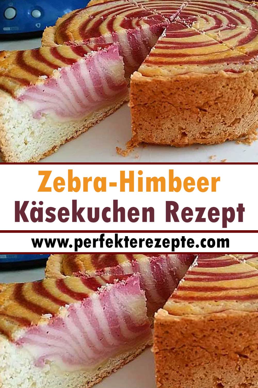 Zebra-Himbeer-Käsekuchen Rezept