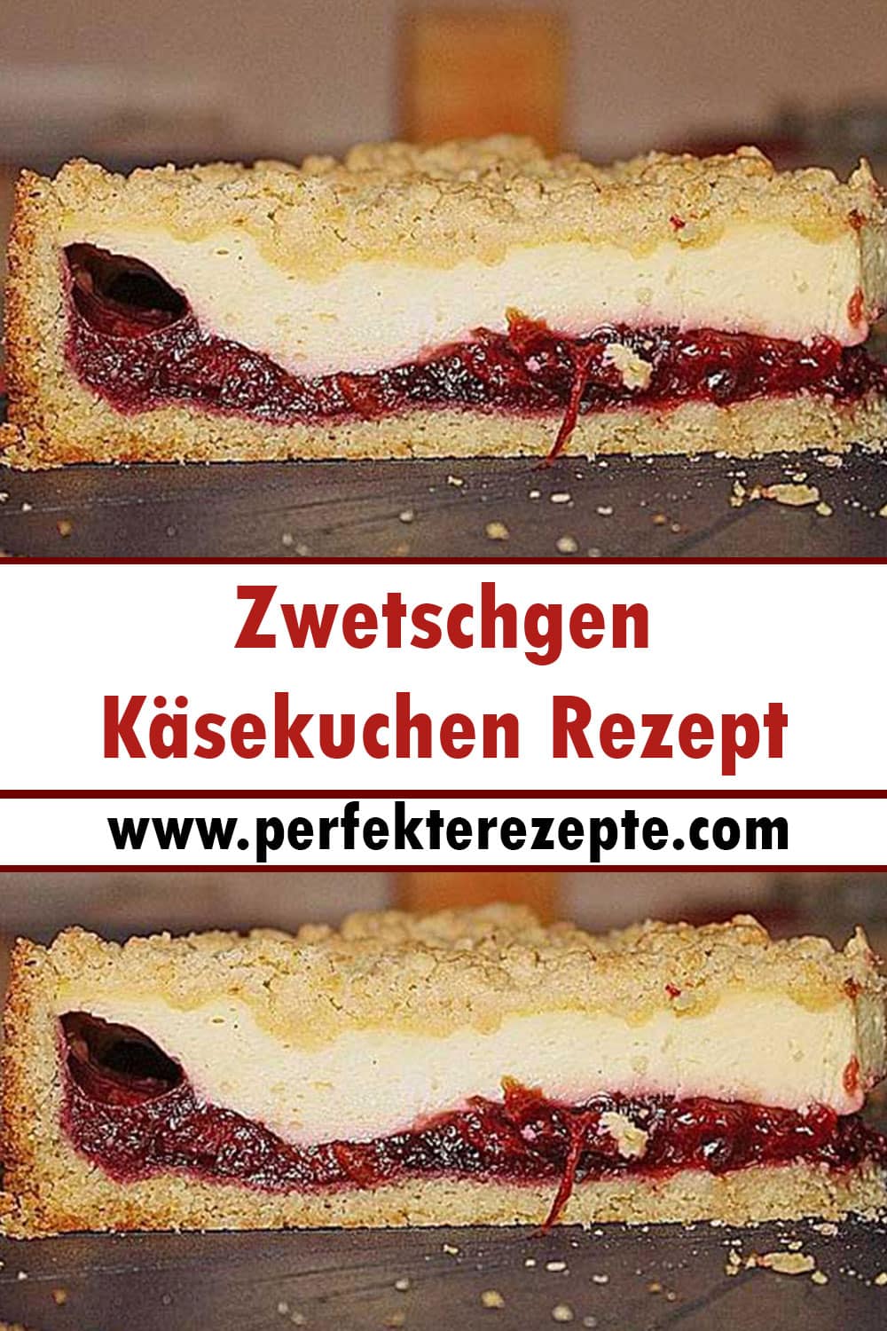 Zwetschgen-Käsekuchen Rezept