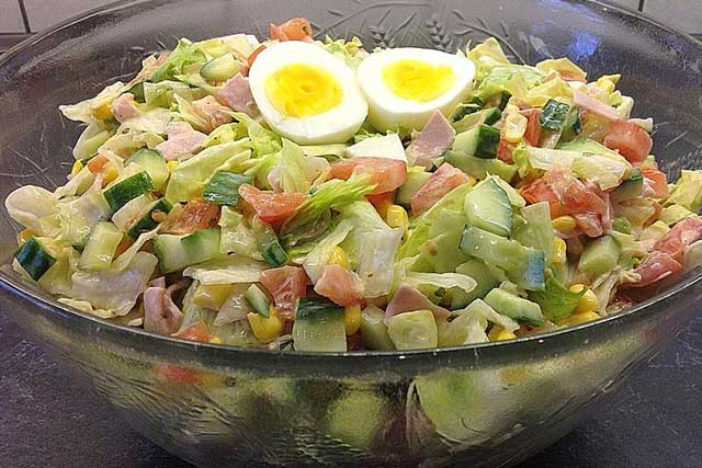 Amerikanischer Eisbergsalat Rezept