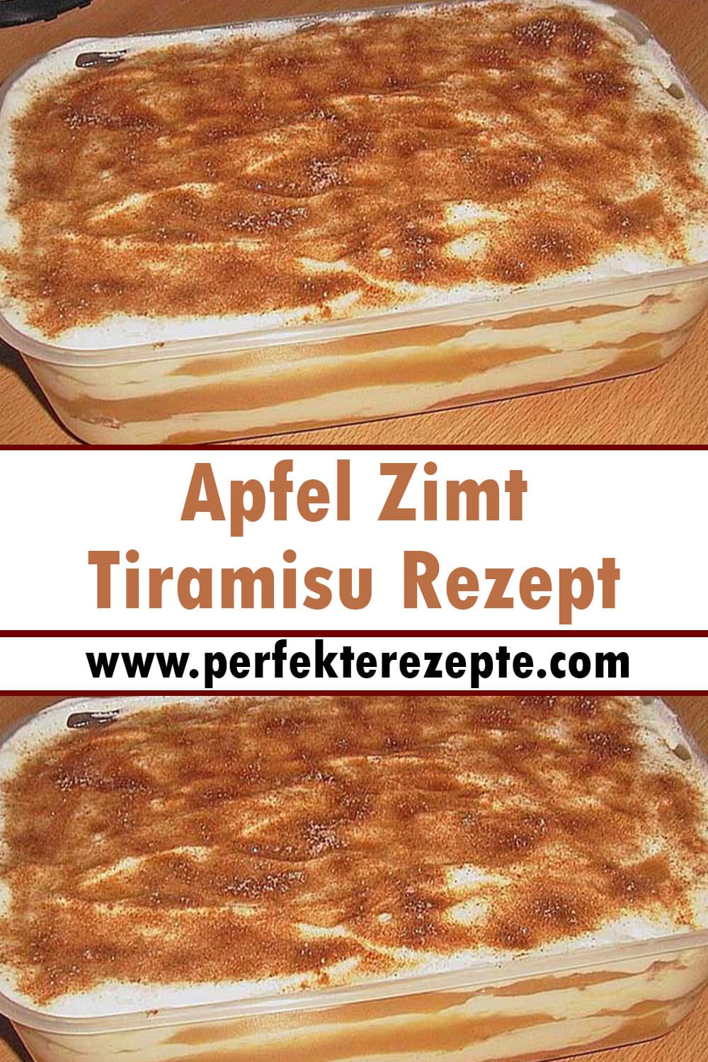 Apfel Zimt Tiramisu Rezept (ein entfetteter Apfeltraum)