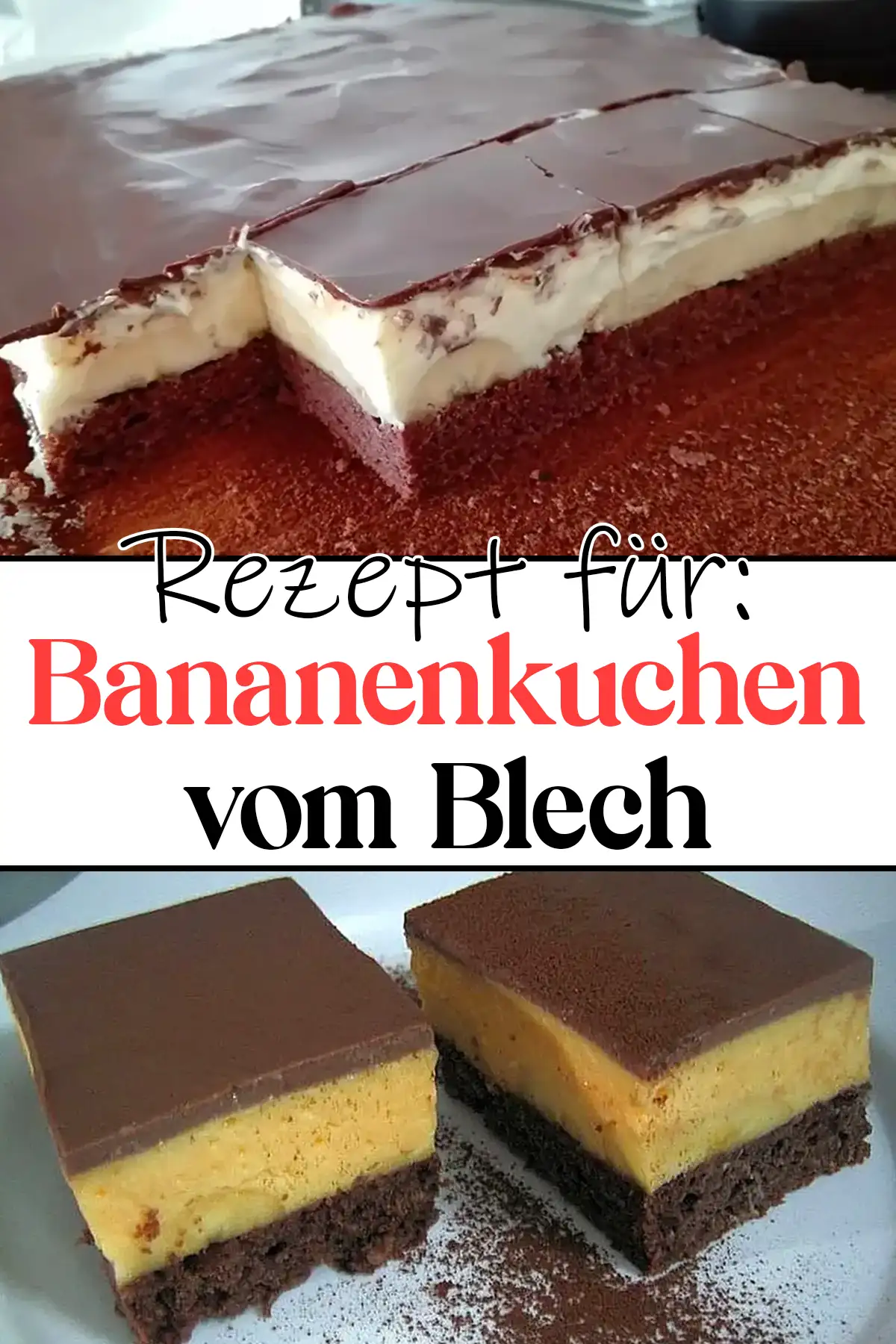 Blech-Bananenkuchen Rezept