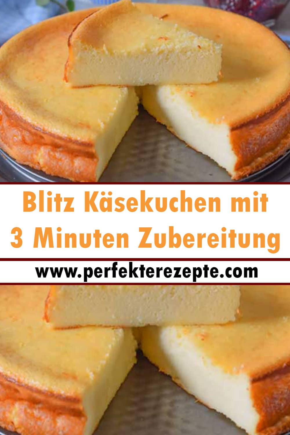 Blitz Käsekuchen Rezept mit 3 Minuten Zubereitung