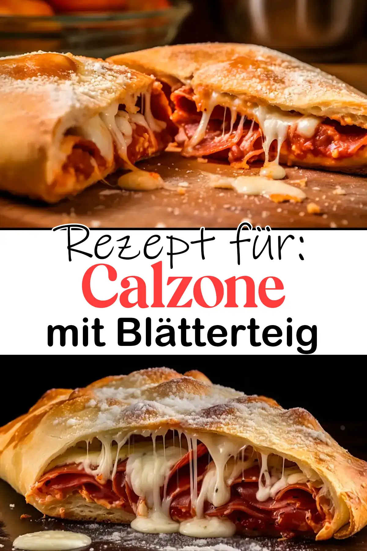 Calzone mit Blätterteig Rezept