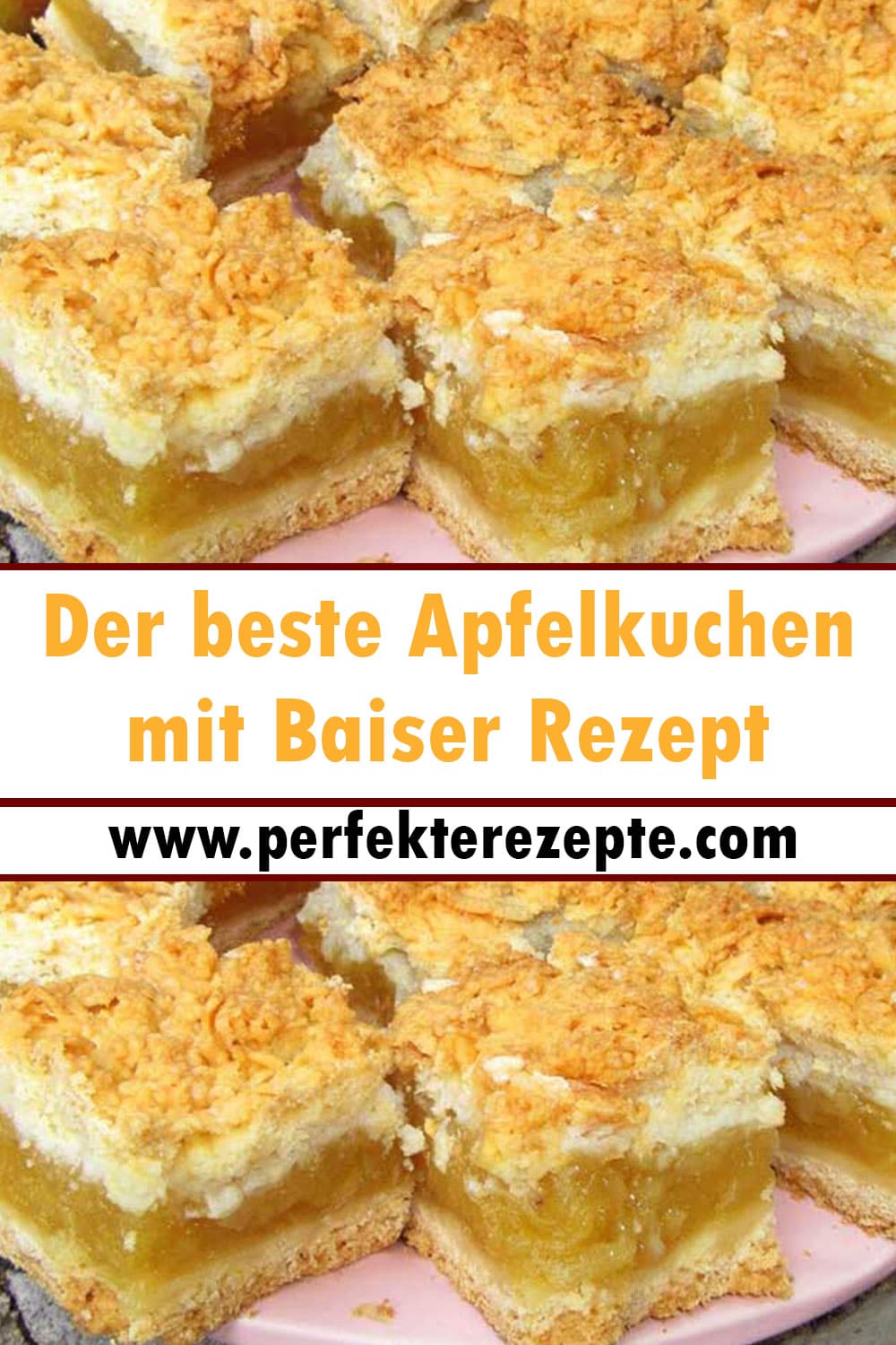 Der beste Apfelkuchen mit Baiser Rezept: er zergeht auf der Zunge!