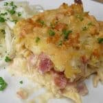 Der beste Nudel-Schinken-Auflauf in leckerer Sahnesauce Rezept