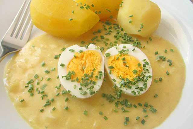 Eier in Senfsoße Rezept