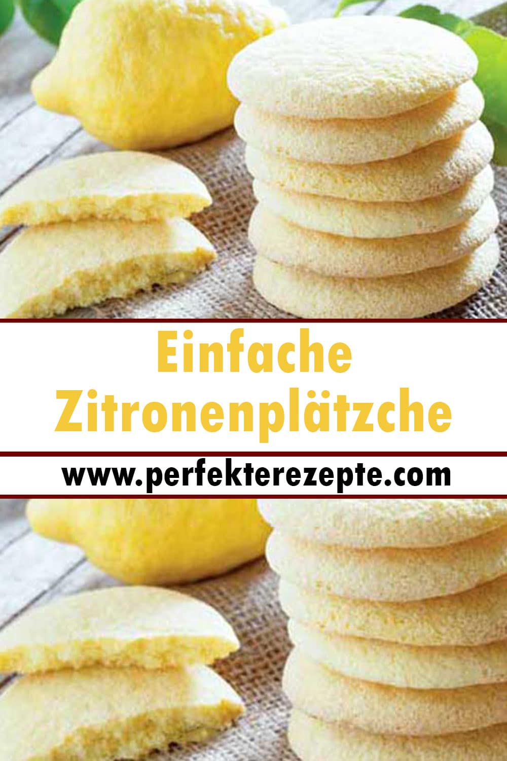 Einfache Zitronenplätzchen Rezept