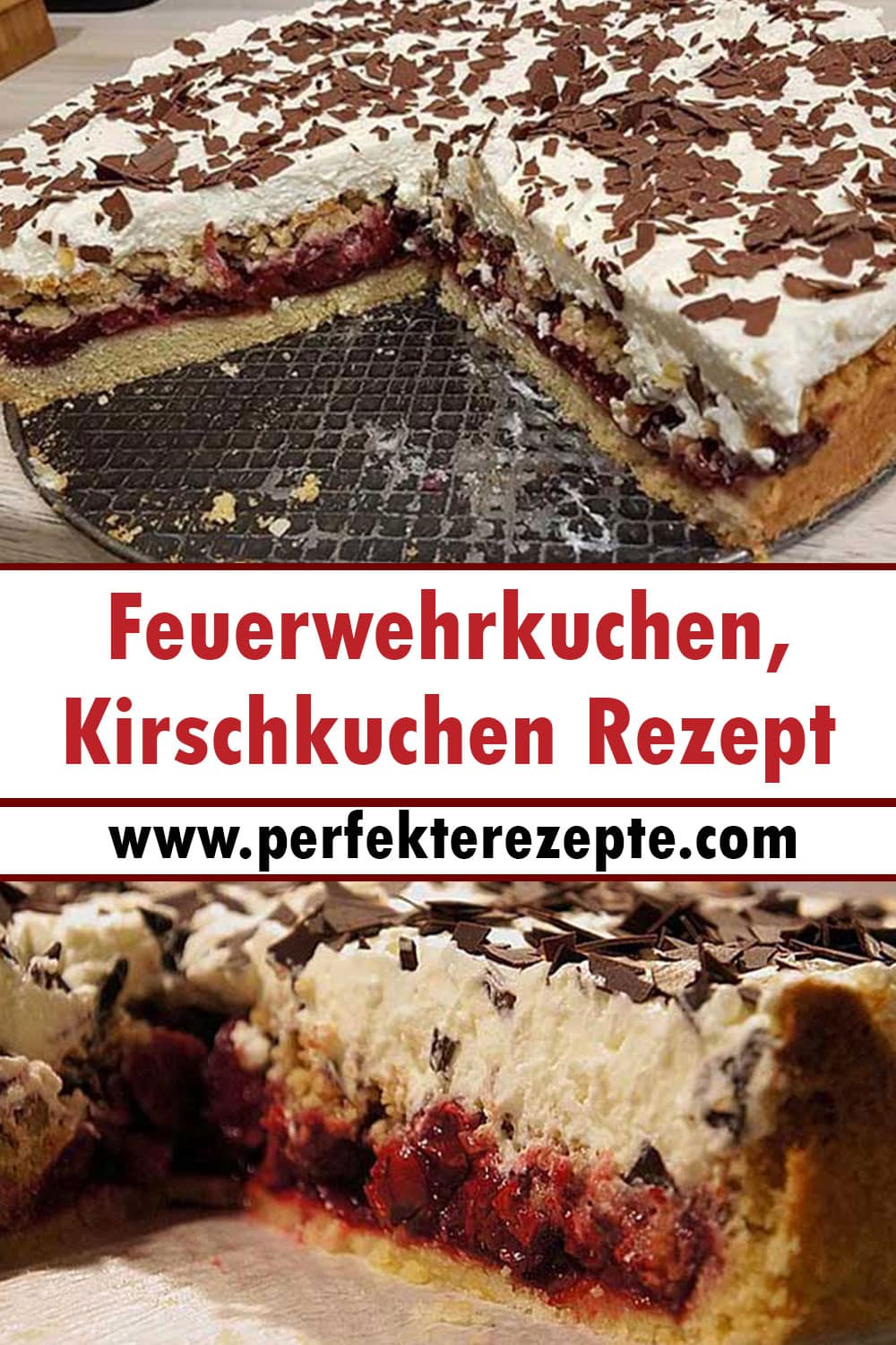 Feuerwehrkuchen, Kirschkuchen Rezept