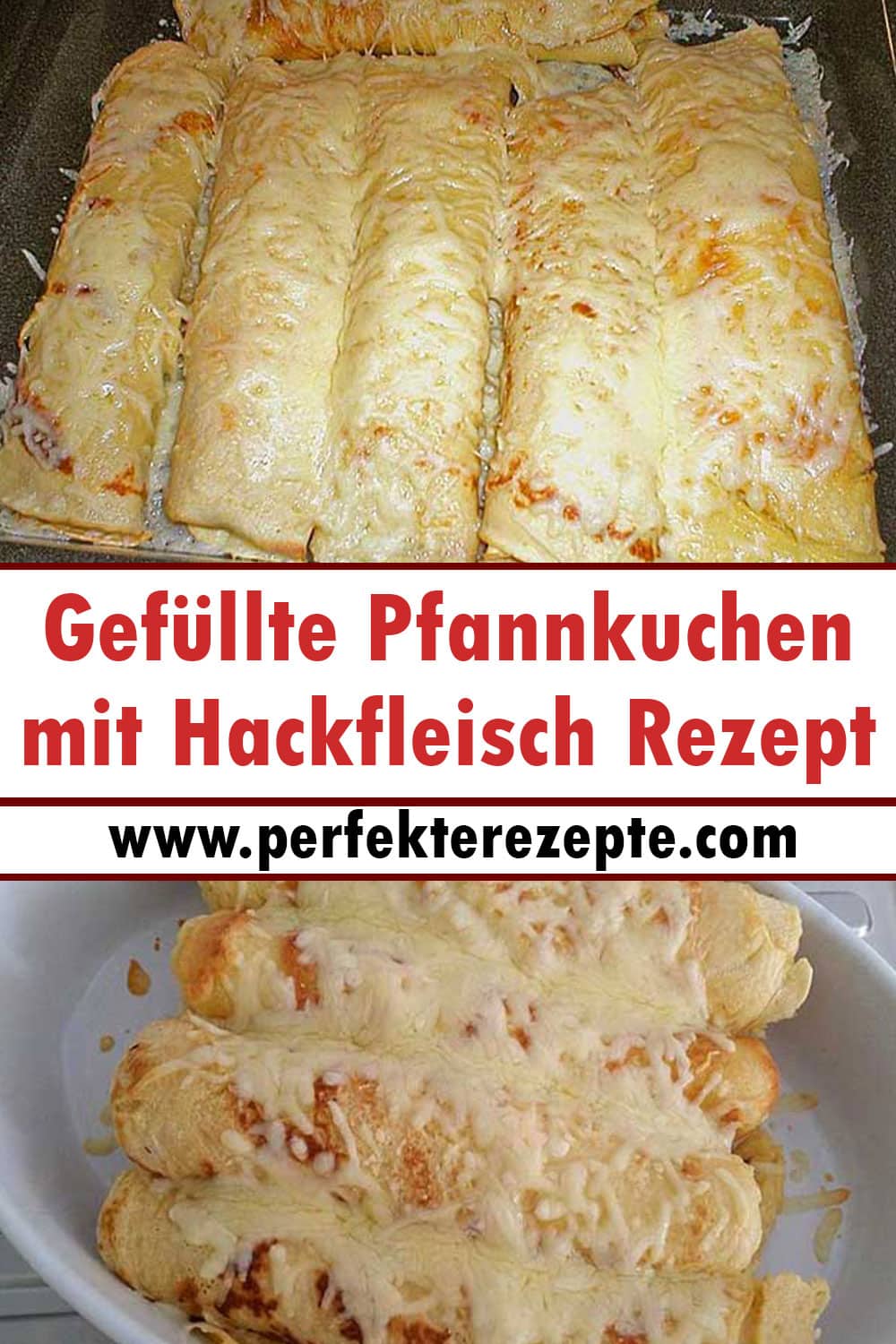 Gefüllte Pfannkuchen mit Hackfleisch Rezept