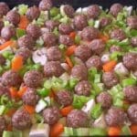 Gemüse Mit Hackbällchen Aus Dem Backofen Rezept In 15 Minuten Zubereitet