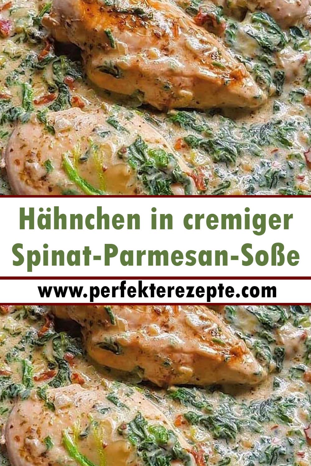 Hähnchen in cremiger Spinat-Parmesan-Soße Rezept