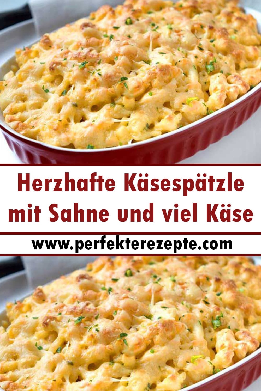 Herzhafte Käsespätzle mit Sahne und viel Käse Rezept