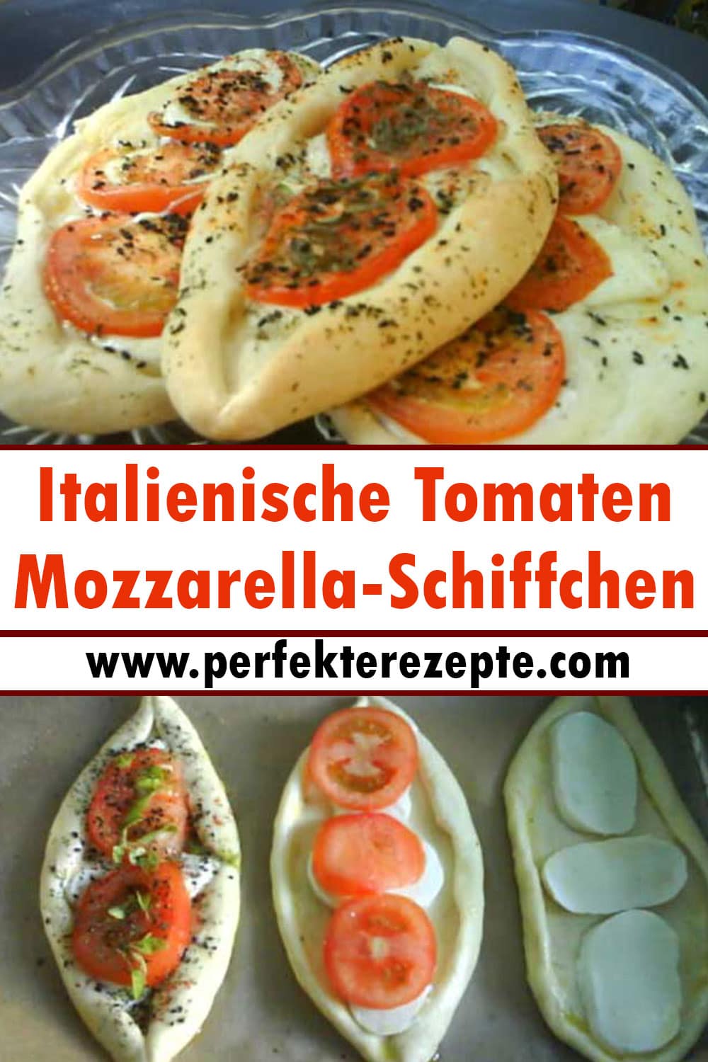 Italienische Tomaten-Mozzarella-Schiffchen Rezept