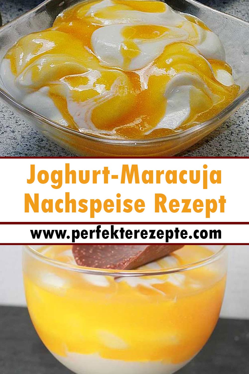 Joghurt-Maracuja Nachspeise Rezept
