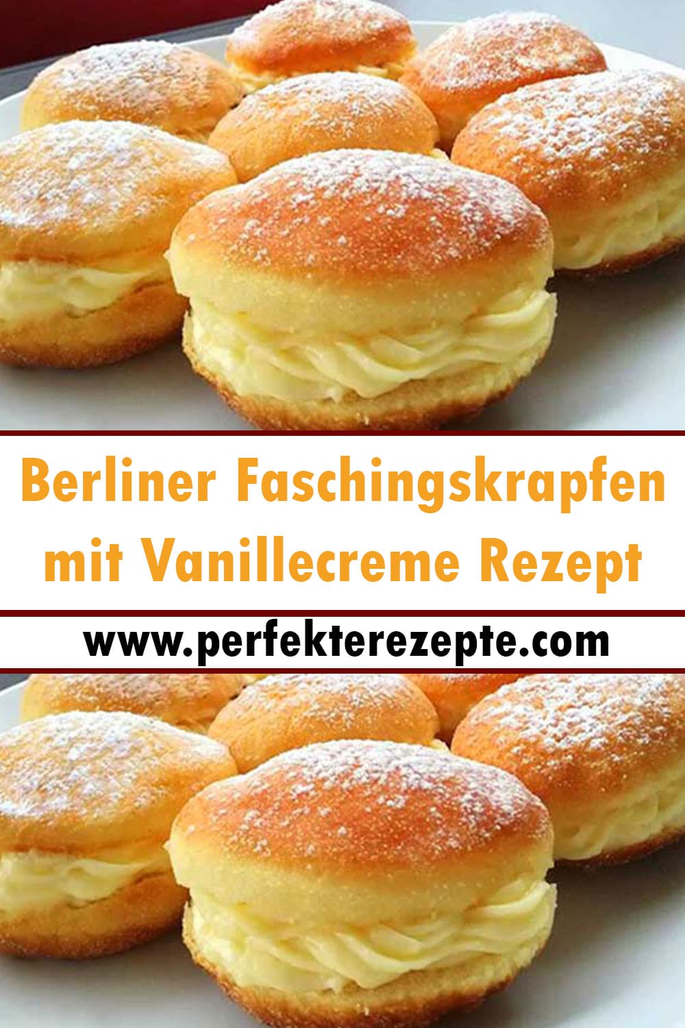 köstliche Berliner Faschingskrapfen mit Vanillecreme Rezept