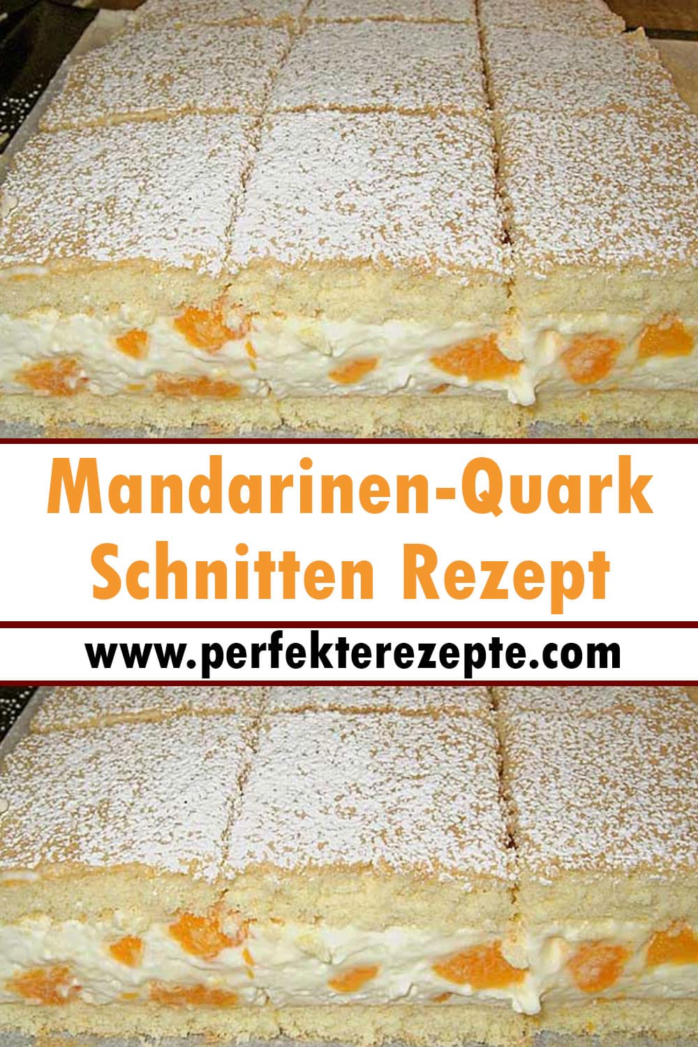 Mandarinen-Quark-Schnitten Rezept