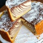 Marmorierter Cream Cheese Cake Käsekuchen Rezept