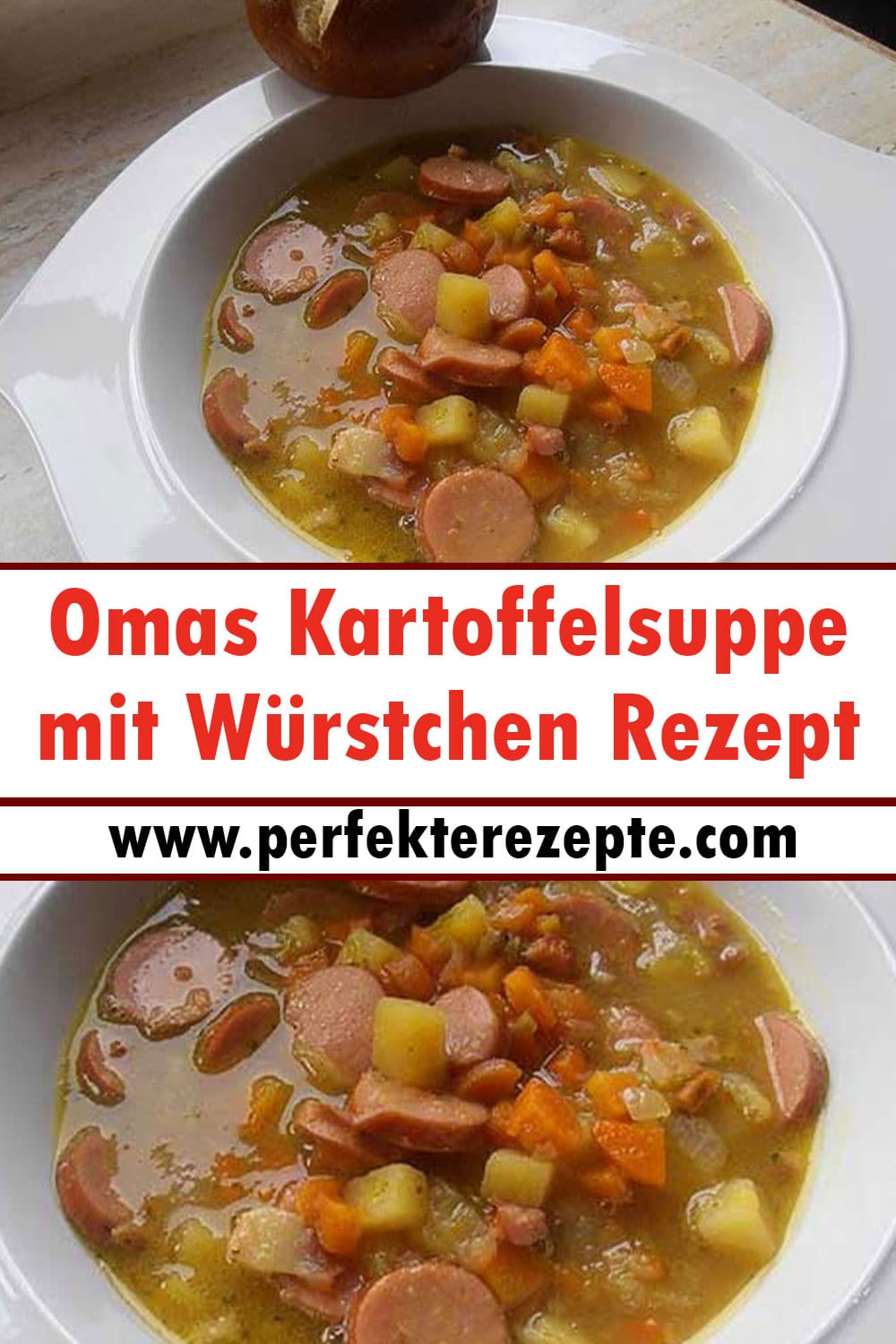 Omas Kartoffelsuppe mit Würstchen Rezept