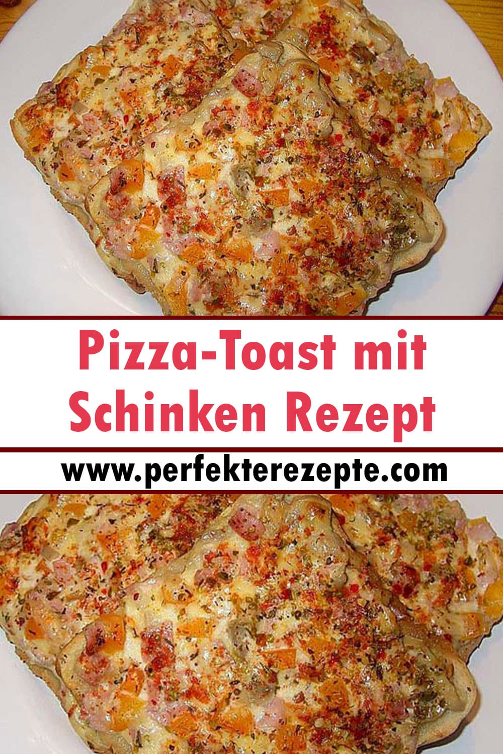 Pizza-Toast mit Schinken Rezept