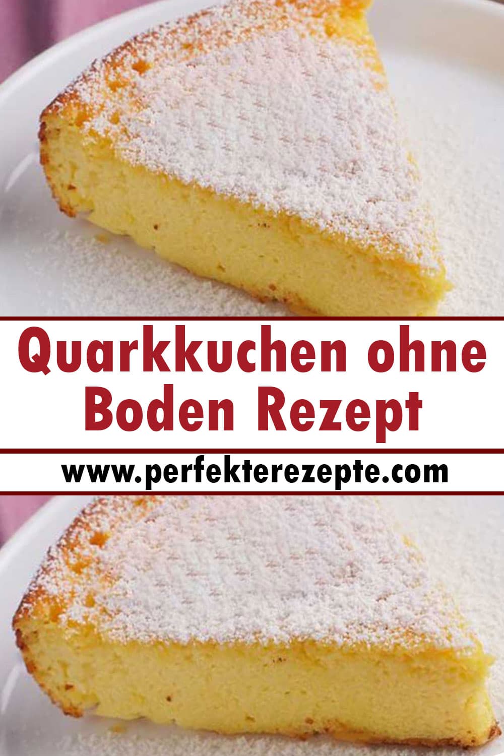 Quarkkuchen ohne Boden Rezept