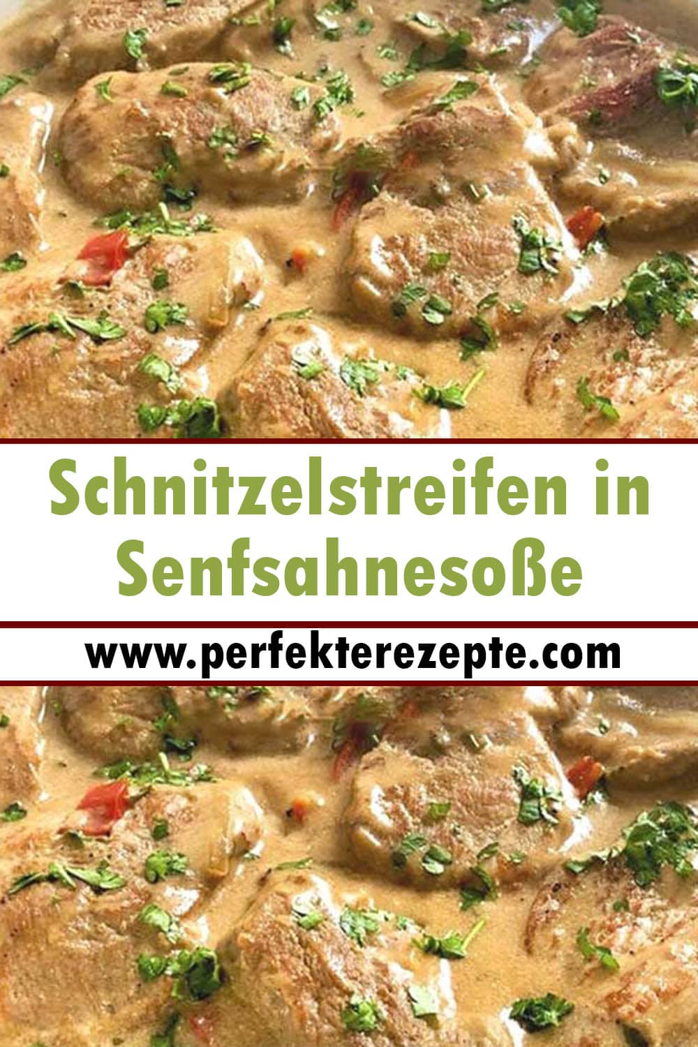 Schnitzelstreifen in Senfsahnesoße Rezept