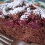 Schoko-Nusskuchen mit Sauerkirschen Rezept