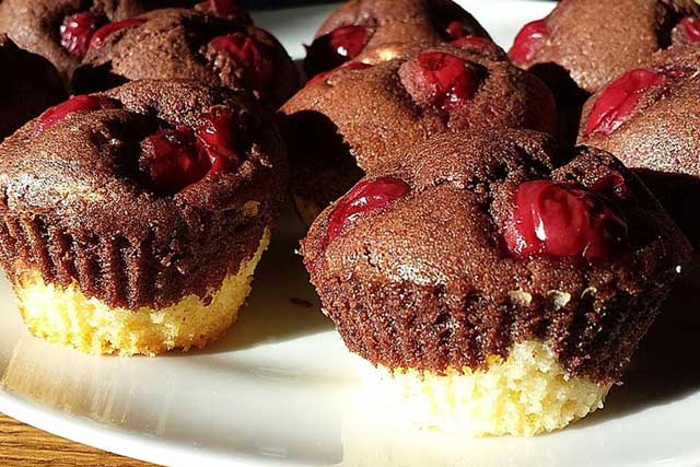 Super lecker Donauwellen Muffins Rezept