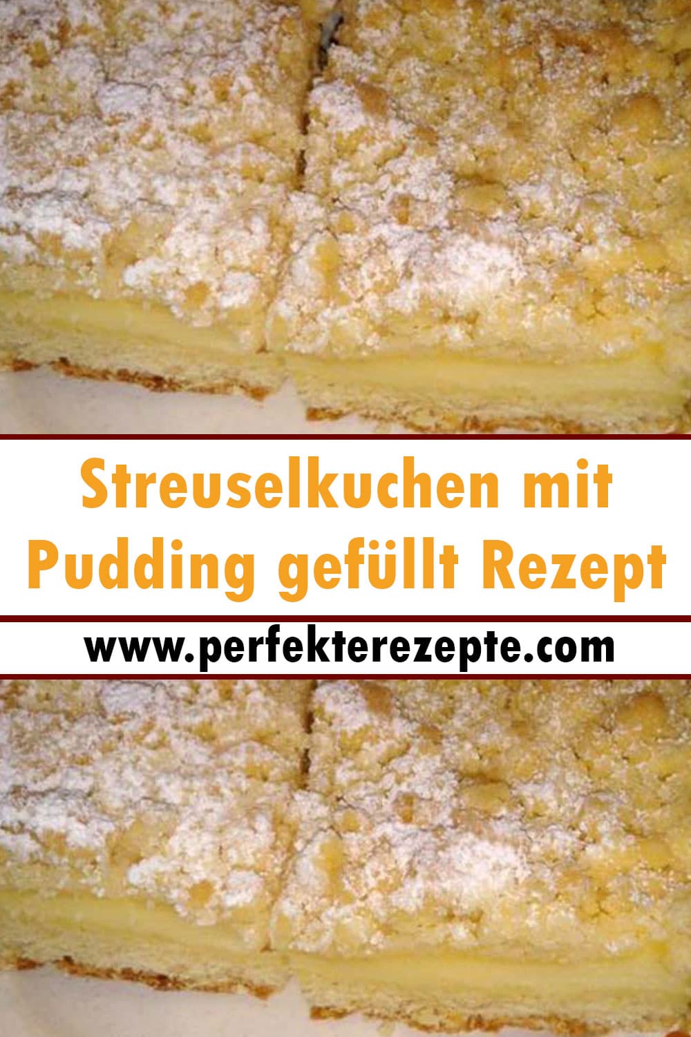 Super Lecker Streuselkuchen mit Pudding gefüllt Rezept