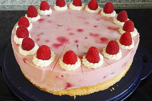 Super schnelle Himbeertorte Rezept