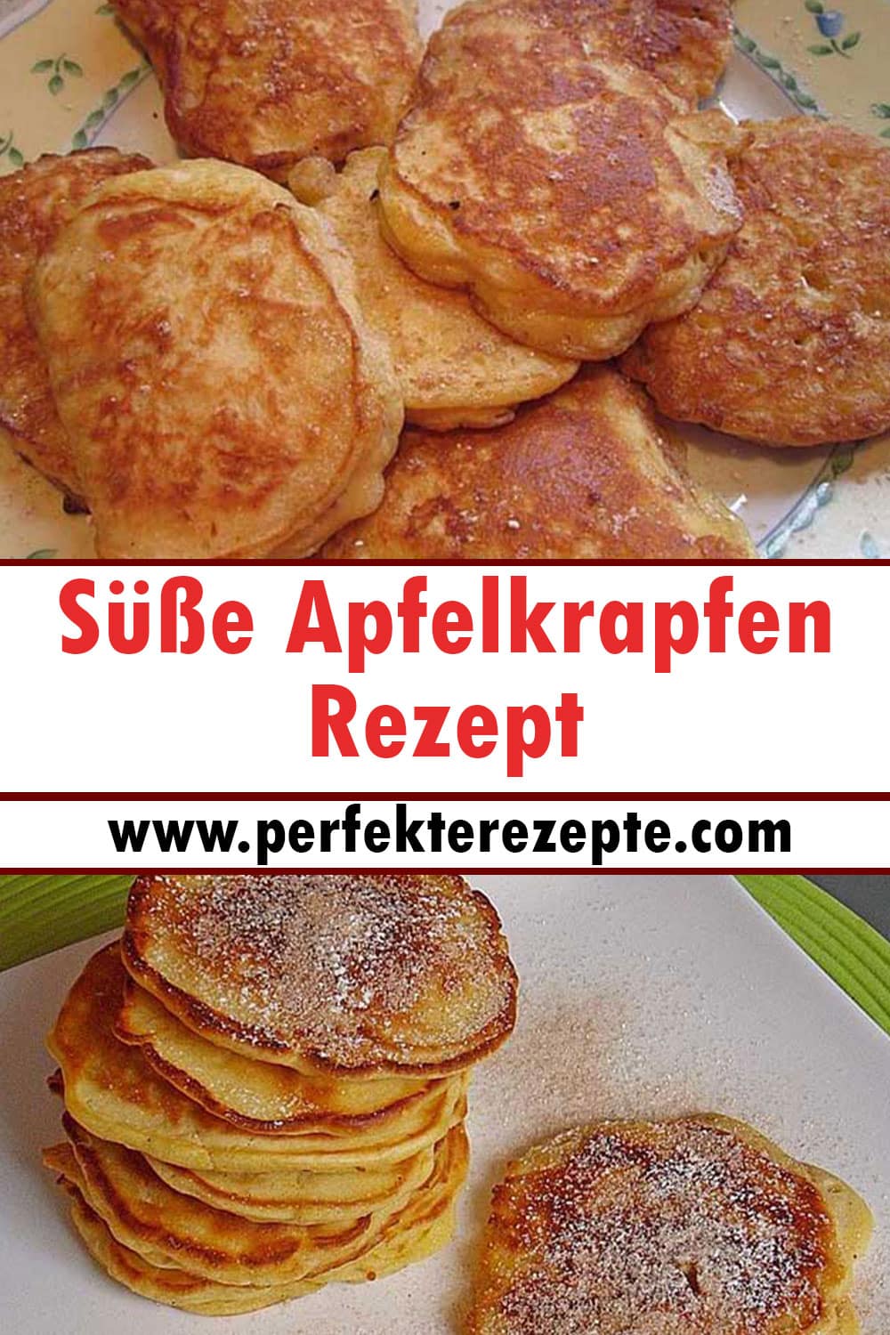 Süße Apfelkrapfen Rezept, Reicht für 2-3 Personen