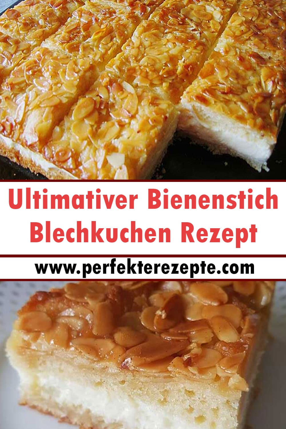 Ultimativer Bienenstich Blechkuchen Rezept